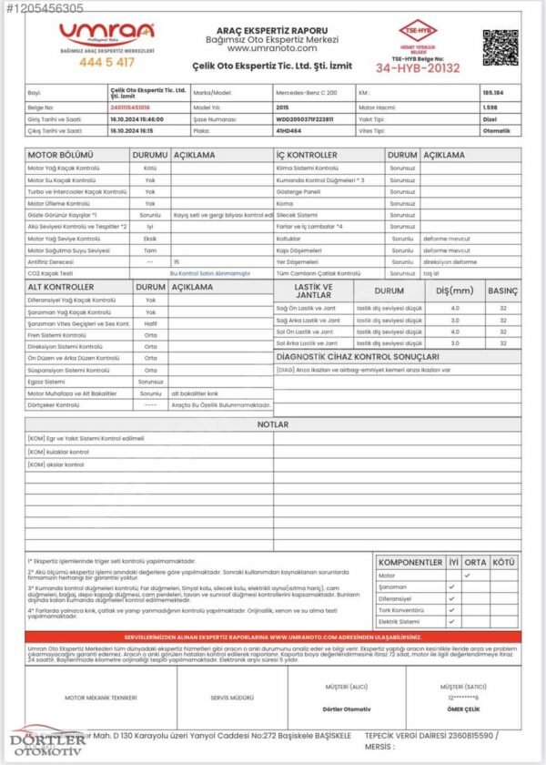 2015 MERCEDES C200d CAM TAVAN 180.KM. İÇ AMBİYANS..... - Görsel 5